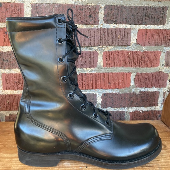 MINT CONDITION Vintage US Army 1980s Men’s M-1966 Leather Combat Boots Size 15 - Picture 6 of 6